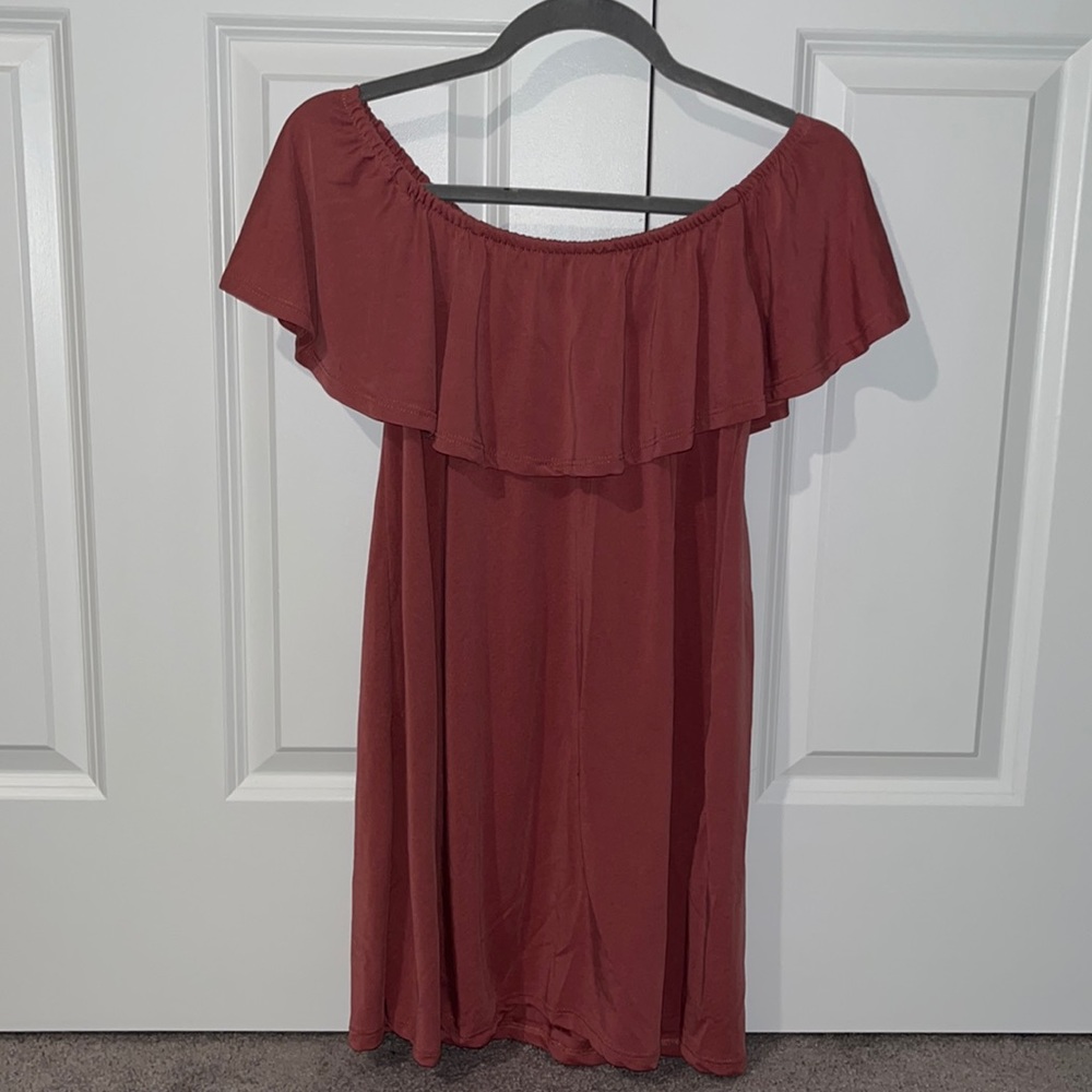 Clay Pink Off Shoulder Dress